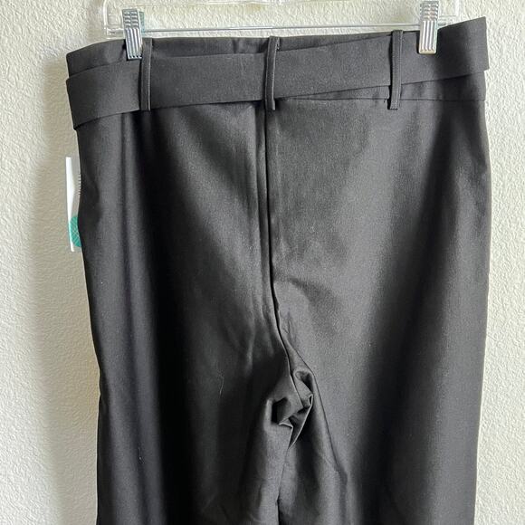 New Margaret M Black Ponte Belted Wide Leg Pants Women's XL High Rise Stitch Fix - Picture 4 of 7
